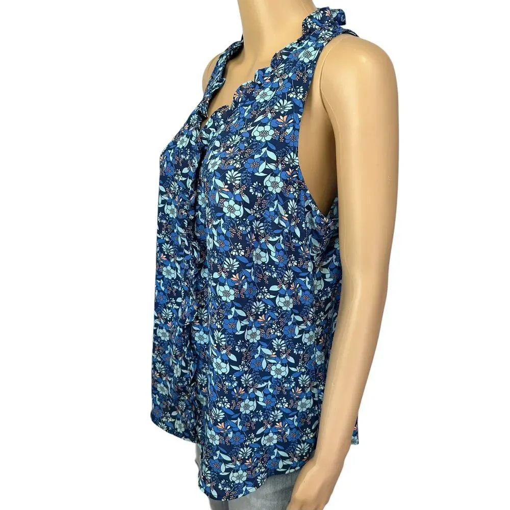 Cabi Take Two Top Blue Lagoon Floral 4349 Size M - Picture 5 of 11